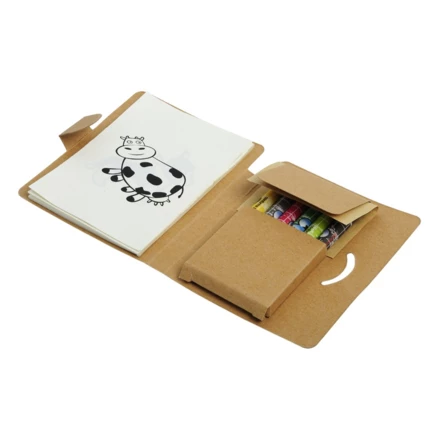 Zestaw do kolorowania Happy, brązowy/biały (NPB-R73824)