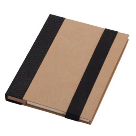 Notes memo 100x180/70k linia Kraft Paper, czarny/beżowy (NPB-R73661.02)