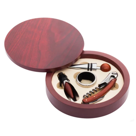 Zestaw do wina Limoges, bordowy (NPB-R22558.82)