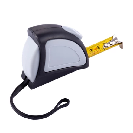 Zwijana miarka 5 m Rigorous, szary (NPB-R17632.21)