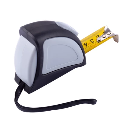 Zwijana miarka 7.5 m Right-On, szary (NPB-R17633.21)