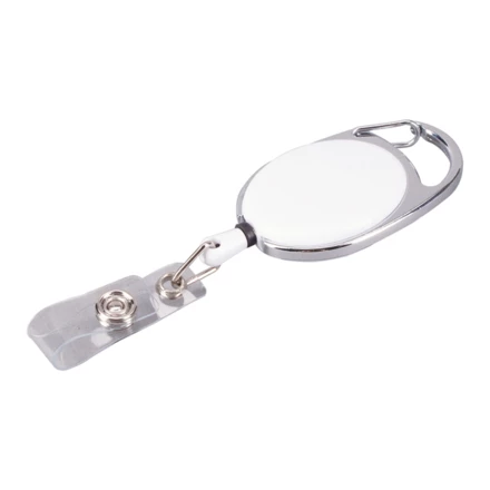 Ski-pass z karabińczykiem, biały (NPB-R08008.06)