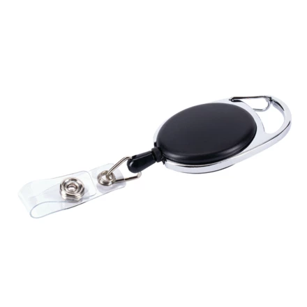 Ski-pass z karabińczykiem, czarny (NPB-R08008.02)