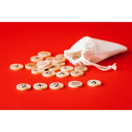 Zestaw do nauki liczenia Count-me-in, beżowy (NPB-R08862.13)