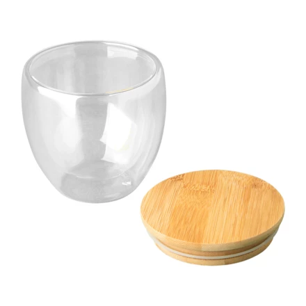 Kubek szklany Arbela 220 ml, brązowy (NPB-R08266.10.A)