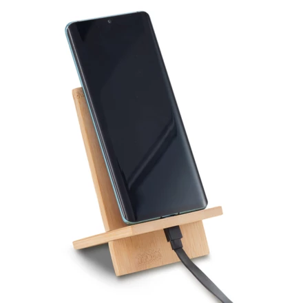 Bambusowy stojak na telefon Timaru, beżowy (NPB-R22825.13)