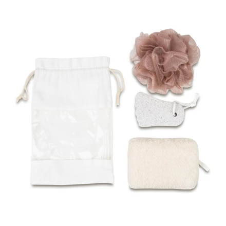 Zestaw do kąpieli Wellness, beżowy (NPB-R17466.13)