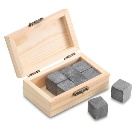 Zestaw 8 kamieni do chłodzenia napojów Cahir, beżowy (NPB-R22548.13)