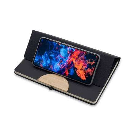 Zestaw notes z długopisem Fold, czarny (NPB-R64209.02)