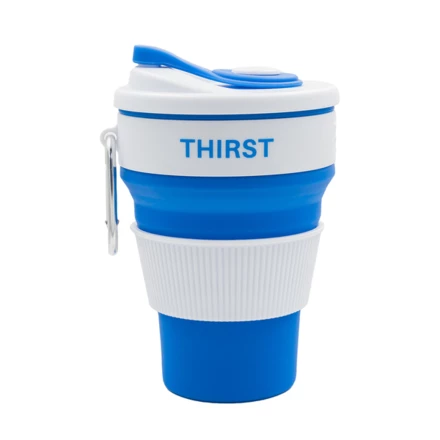 Kubek silikonowy 350 ml Flexi, niebieski (NPB-R08258.04)