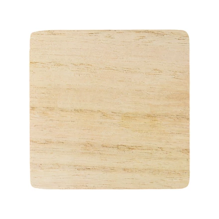 Świeczka z drewnianą przykrywką Alcamo, brązowy/transparentny (NPB-R17439.06)