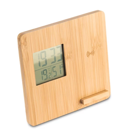 Stacja pogodowa z ładowarką Hixon, beżowy (NPB-R22114.13)