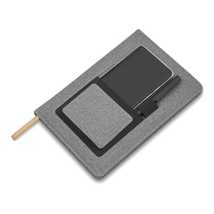 Notes z kieszonką na telefon Irun, szary (NPB-R64265.21)