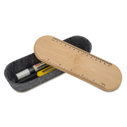 Piórnik z uchwytem na telefon Jasse, szary (NPB-R73644.21)