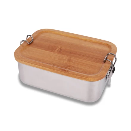 Stalowy lunch box 800 ml Somerton, srebrny (NPB-R08208.01)