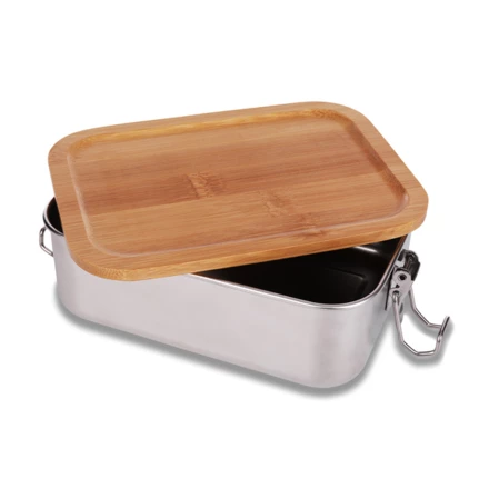 Stalowy lunch box 800 ml Somerton, srebrny (NPB-R08208.01)