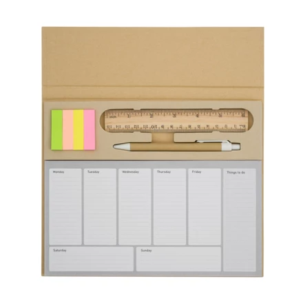 Planner biurkowy Melle, brązowy (NPB-R64022.10)