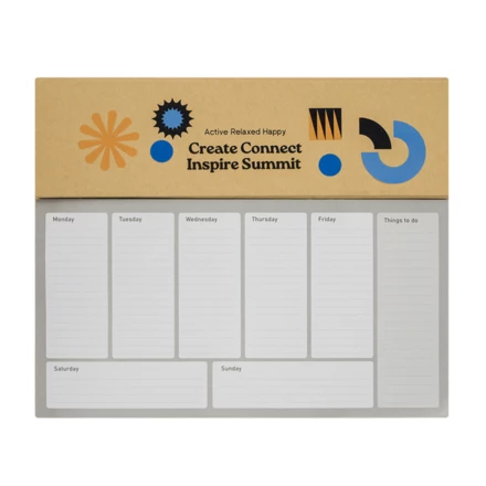 Planner biurkowy Melle, brązowy (NPB-R64022.10)