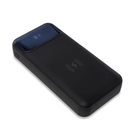 Power bank 20000 mAh z ładowarką indukcyjną Supremi, czarny (NPB-R64385.02)