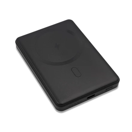 Magnetyczny bezprzewodowy power bank 5000 mAh Yuki, czarny (NPB-R64386.02)