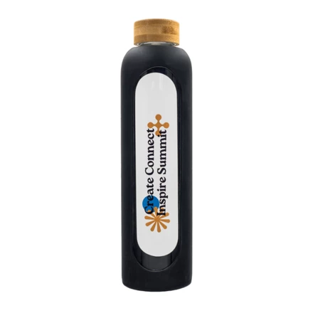 Butelka ze szkła borokrzemowego Richmond 1100 ml, czarny (NPB-R08187.02)