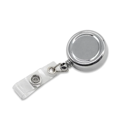 Metalowy ski-pass Zipik, srebrny (NPB-R07997.01)