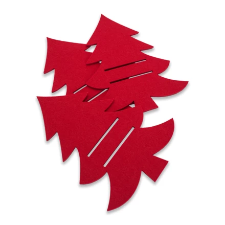 Filcowe kieszonki na sztućce Tweegy, czerwony (NPB-X08871.08)