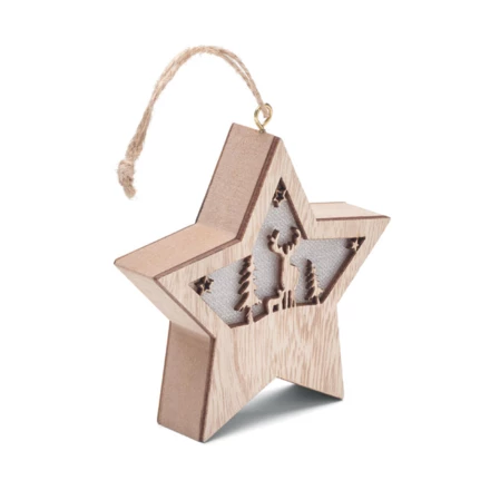 Gwiazda z MDF z lampką - STARLIGHT (NMO-CX1527-40)