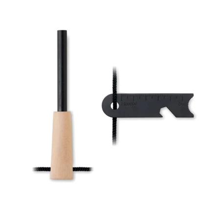 Krzesiwo z rączką z drewna sosn - FUEGOR (NMO-MO2417-40)