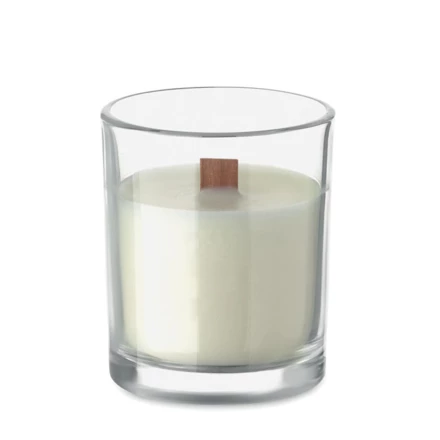 Świeca z wosku roślinnego 80gr - KIVAS WOOD (NMO-MO2708-22)