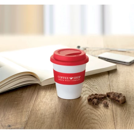 Kubek PP, silikonowe wieczko - ASTORIA (NMO-MO8078-05)