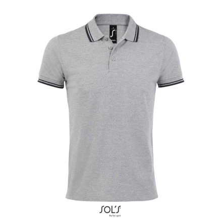 grey melange/ french navy