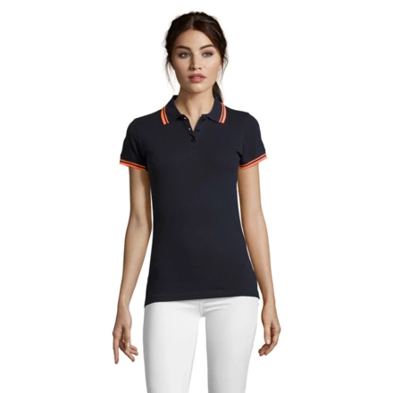 french navy/neon orange