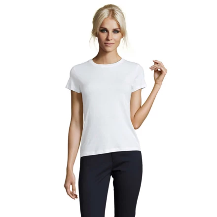 REGENT Damski T-Shirt 150g - REGENT WOMEN (NMO-S01825-WH-M)