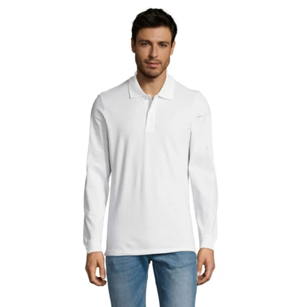 PERFECT MEN LSL POLO 180g - PERFECT LSL MEN (NMO-S02087-WH-3XL)