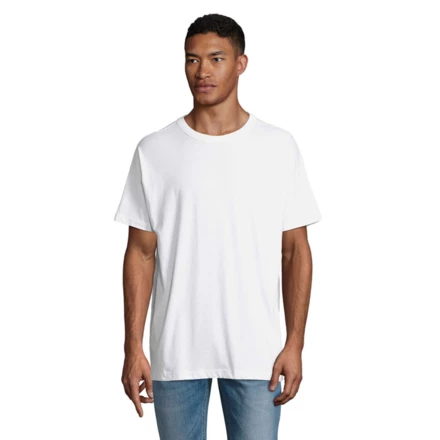 BOXY MEN T-SHIRT OVERSIZE - BOXY MEN (NMO-S03806-WH-L)