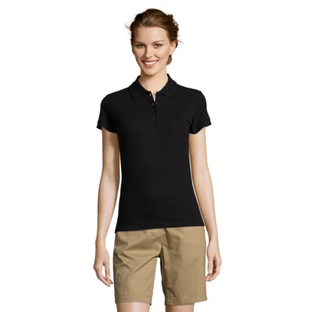 PEOPLE Damskie POLO 210g - PEOPLE (NMO-S11310-BK-S)