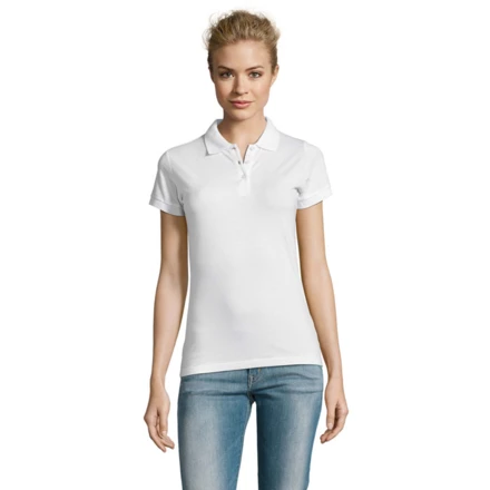 PERFECT Damskie POLO 180g - PERFECT WOMEN (NMO-S11347-WH-XL)