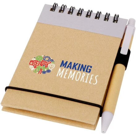 Notatnik A7 z recyklingu z długopisem Zuse (NPC-10626991)