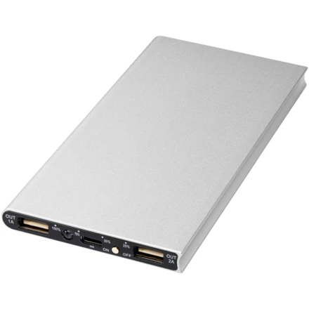 Aluminiowy powerbank Plate 8000 mAh (NPC-12411201)