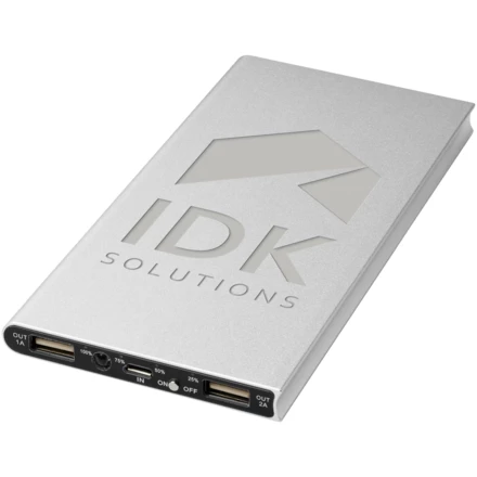 Aluminiowy powerbank Plate 8000 mAh (NPC-12411201)
