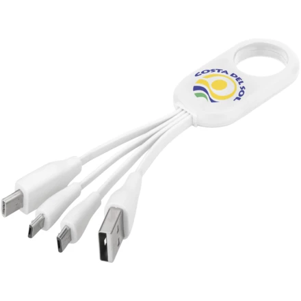 Kabel do ładowania z końcówką USB typu C 4w1 Troup (NPC-13421401)