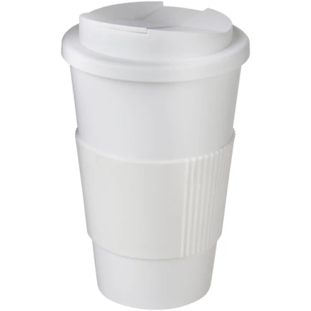 Kubek Americano® 350 ml z uchwytem i pokrywką chroniącą przed rozlaniem (NPC-21069603)