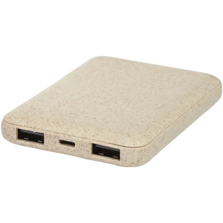 Powerbank Asama o pojemności 5000 mAh ze słomy pszenicznej (NPC-12413702)
