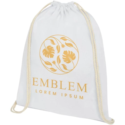 Plecak Oregon wykonany z bawełny o gramaturze 140 g/m² ze sznurkiem ściągającym (NPC-12057501)