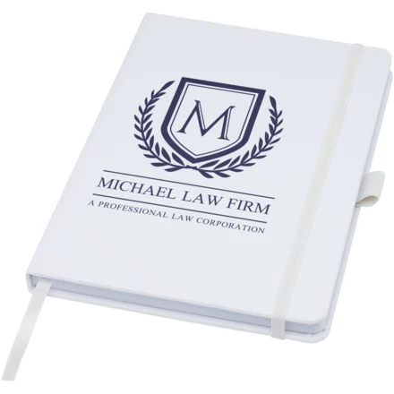 Notatnik w formacie A5 z papieru z recyklingu z okładką z plastiku z recyklingu Honua (NPC-10776301)