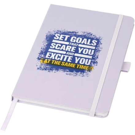 Notatnik w formacie A5 z papieru z recyklingu z okładką z plastiku z recyklingu Honua (NPC-10776302)