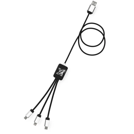 Kabel z podświetlonym logo 3w1 - SCX.design C17 (NPC-2PX00390)