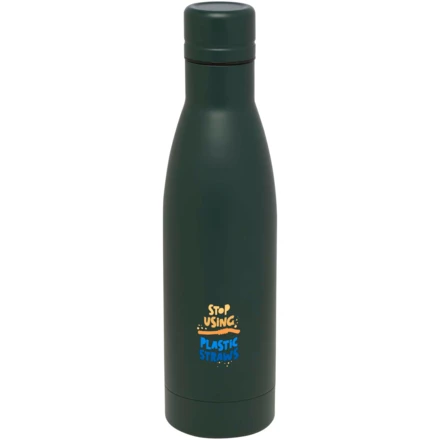 Vasa butelka ze stali nierdzwenej z recyklingu z miedzianą izolacją próżniową o pojemności 500 ml posiadająca certyfikat RCS (NPC-10073664)