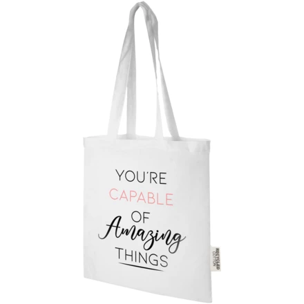 Madras torba na zakupy z bawełny z recyklingu o gramaturze 140 g/m2 i pojemności 7 l (NPC-12069501)